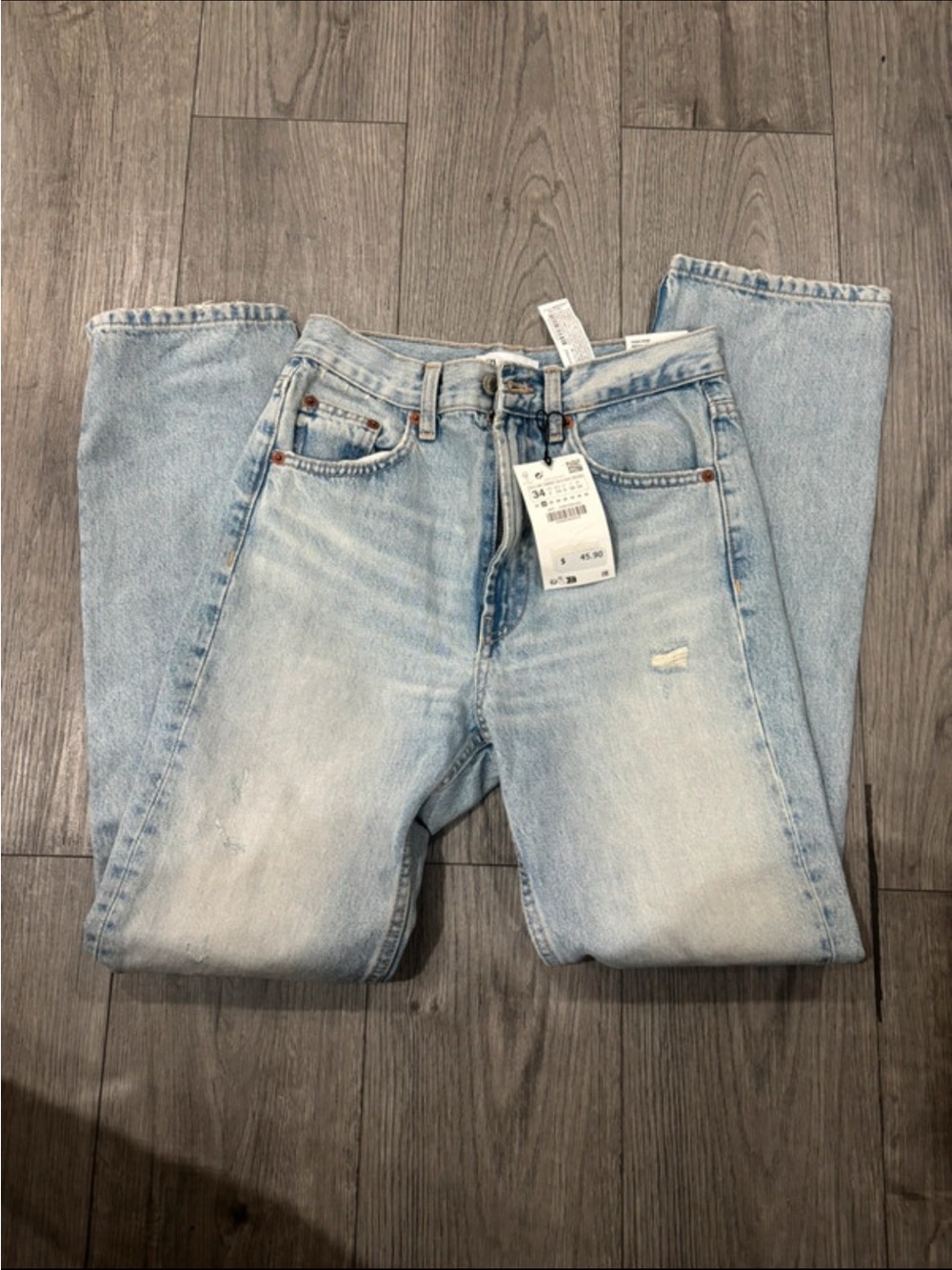 Zara Light Blue High Rise Women’s Jeans